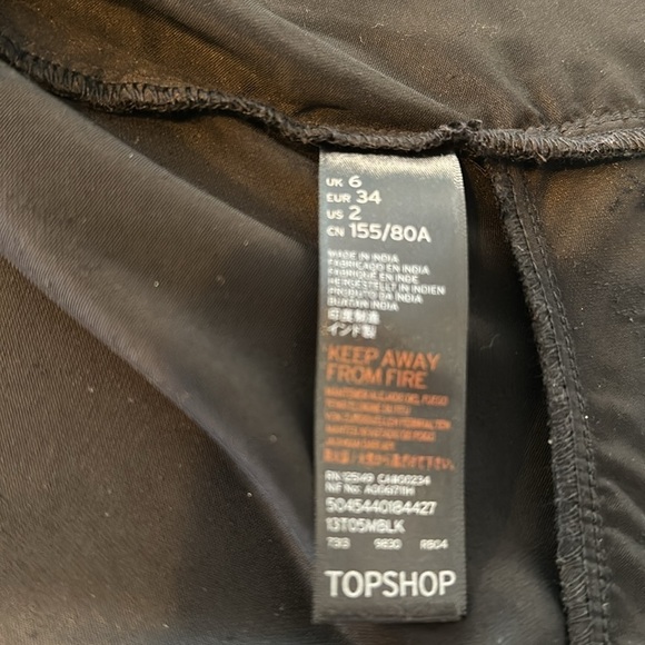 Topshop Gothic Fairycore Victorian Edwardian Black Velvet Embroidered Wrap Top - Picture 12 of 12